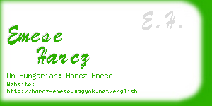 emese harcz business card